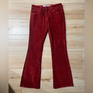 LEVIS Super Low 318 - Red Corduroy Bootcut Flares